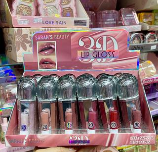 Lip gloss 3D com espelho SARAHS BEAUTY