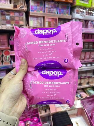 Lenço desodorante com aloe Vera dapop