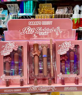 Kit labial 3em1 Saranhs Beauty
