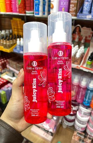Body splash juicy kiss lua e neve desodorante corporal colônia
