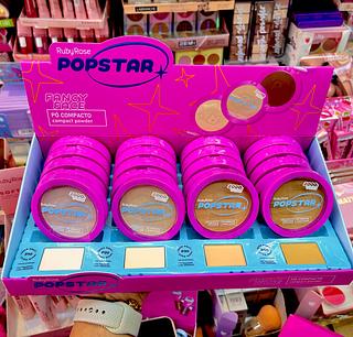 Pó compacto popstar ruby rose claro escuro