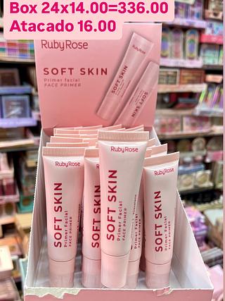 Primer facial soft skin ruby rose linha rosa