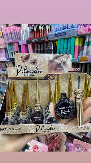 Delineador líquido preto Sarah’s Beauty