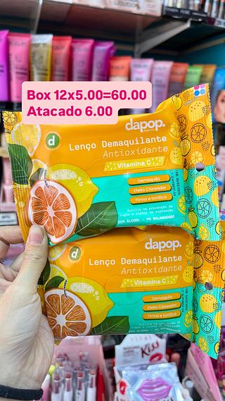 Lenço desodorante antioxidante vitamina C dapop