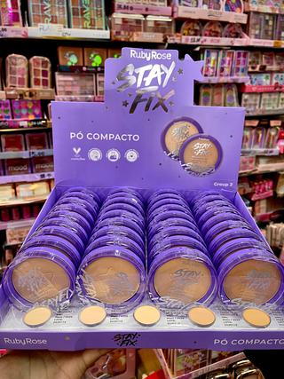 Pó compacto stay fix ruby rose