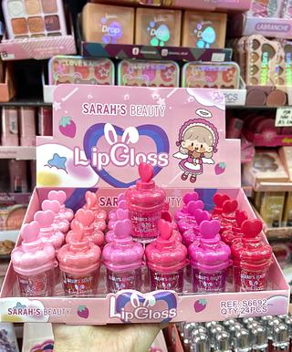 Lip gloss Sarah’s Beauty infantil brilho labial