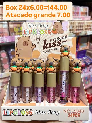 Lip gloss capivara miss betty