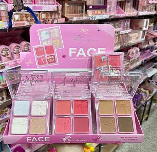 Iluminador &blush&contorno beijo de neve