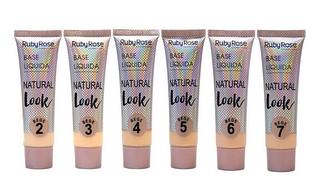 Base líquida natural look ruby rose grupo 2 bege