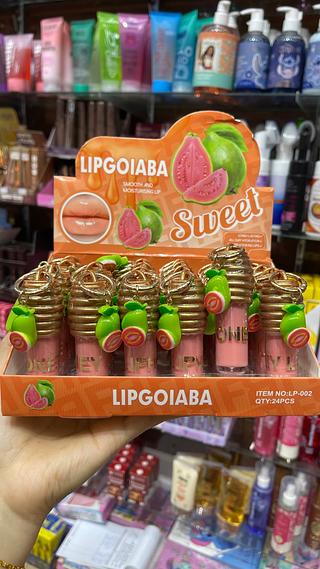 Lip gloss goiaba com chaveiro sweer