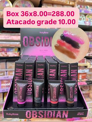 Gloss jelly jewel lip balm obsidian ruby rose