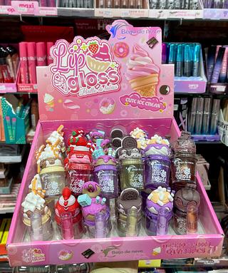 Lip gloss lice cream beijo de neve