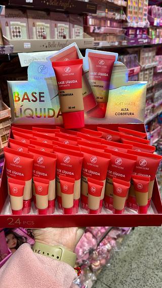 Base liquida soft matte atta cobertura 30ml lush luxe