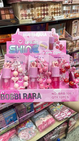 Lip gloss c/ pulseira Bobbi rara
