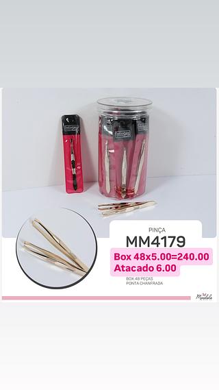 Pinça Solingen Designer Sobrancelhas Reta Estreita Dourada