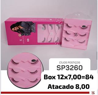 Cílios pastiços com 3 pares Sabrina Sato