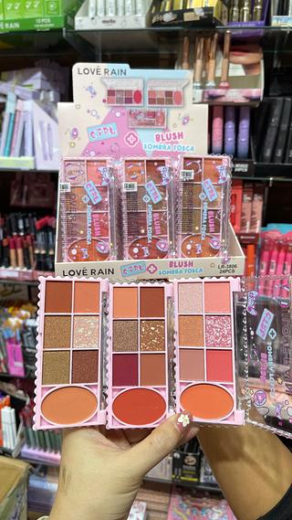Paleta duo color 2em1 Blush sombra love rain