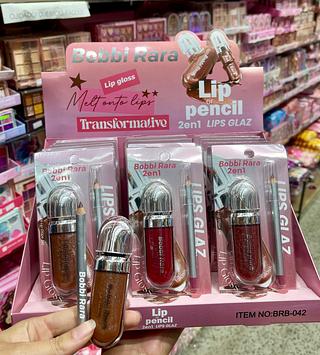 Lip gloss lápis labial 2em1 Bobbi Rara