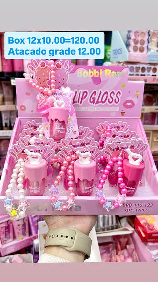 Lio gloss ice cream kit chaveiro bobbi rara