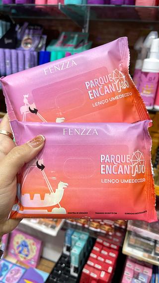 Lenço umedecido demaquilante parque encantado fenzza