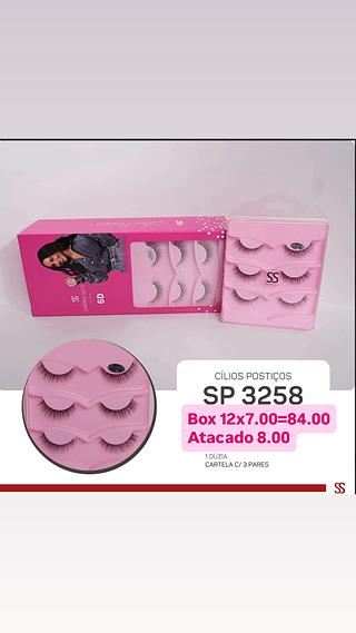 Cílios pastiços com 3 pares Sabrina Sato