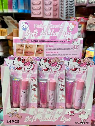 Soft tênder lips gloss mágico lip balm 2em1 jaliya beauty