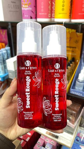 Body splash sweet rouge lua e neve desodorante corporal colônia