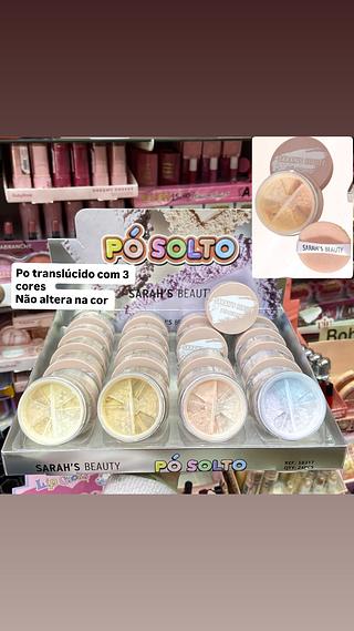 Pó solto translúcido com 4 cores em 1 Sarah’s Beauty