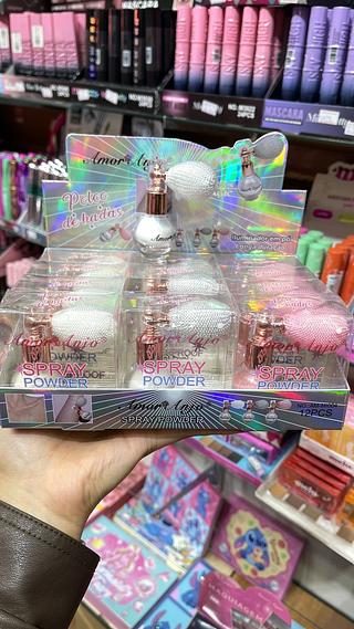 Iluminador em pó longa duração amor anjo pó de fada borrifar spray