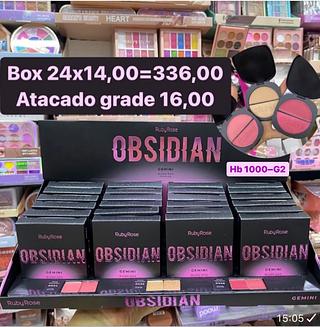 Blush duo gemini obsidian ruby rose