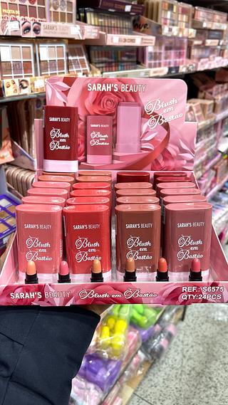 Blush em bastão Sarah’s Beauty stick