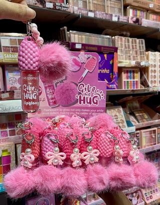 Gloss laçinho com pom pom hold morning