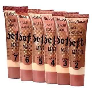 Base líquida soft matte grupo 2 bege ruby rose