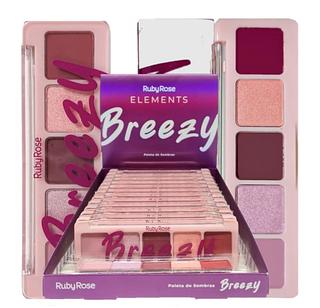 Paleta de sombras 5 cores Breezy ruby rose