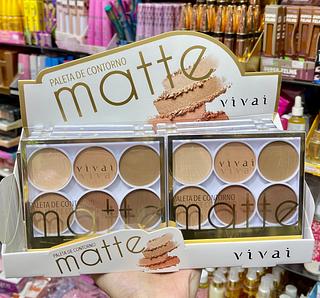 Estojo de paleta contorno matte vivai