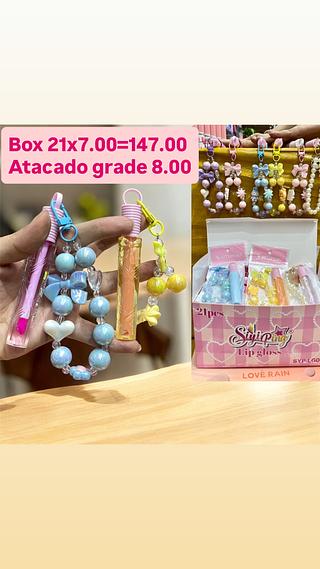 Lip gloss com pulseira siyiping
