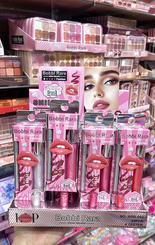 Kit lápis labial com lip gloss 2 em 1 Bobbi rara