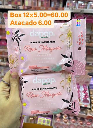 Lenço desodorante rosa mosqueta dapop