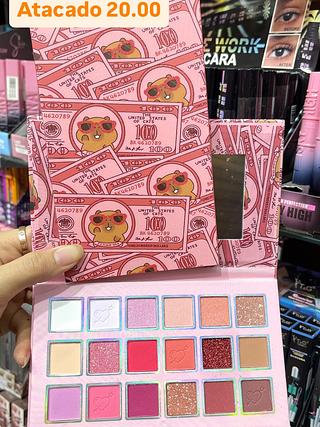 Paleta de sombras c/ 18cores capivara