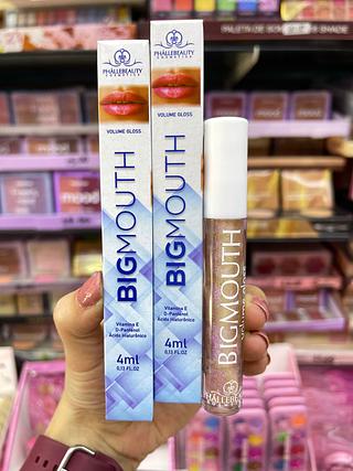 Volume gloss bigmouth phallebeauty lip volumão vitamina E D-pantenol ácido hialurônico Gold