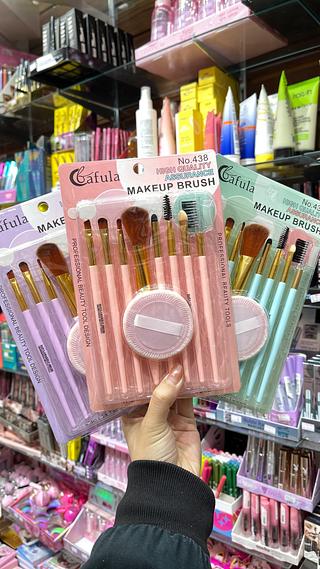 Kit pincel com esponja