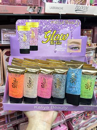 Glitter eyeshadow body gel Kaliya beauty