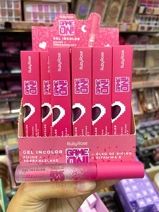 Gel incolor cílios e sobrancelhas máscara ruby rose game on