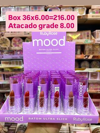 batom ultra slick bastão cremoso ruby rose mood