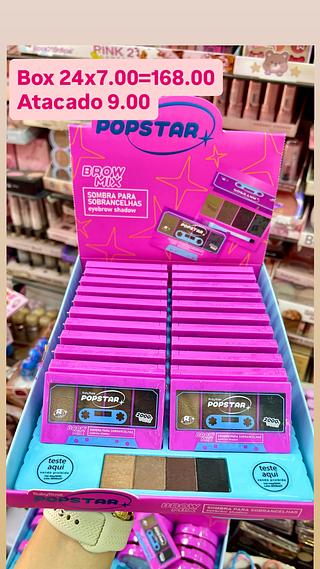 Paleta de sombra para sobrancelhas popstar ruby rose