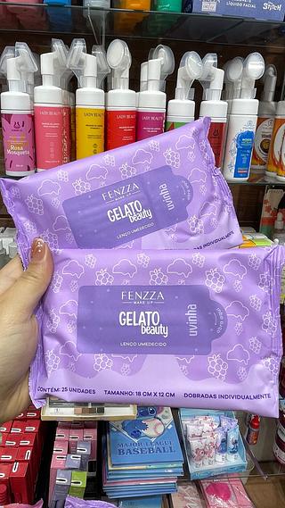 Lenço umedecido demaquilante uvinha gelado Beauty fenzza