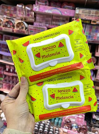 Lenço umedecido demaquilantes Melancia fenzza