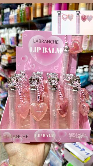 Lip balm chaveiro com coração Labranche