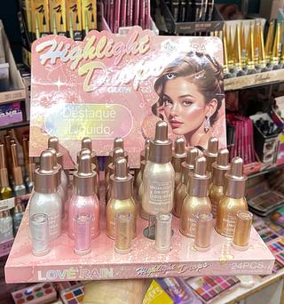 Iluminador líquido facial e corporal love rain