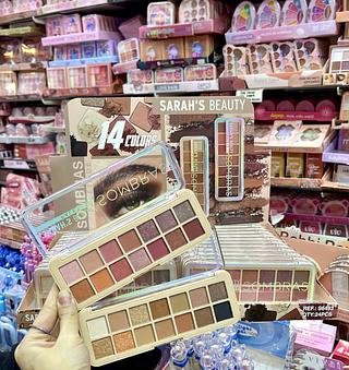 Paleta de sombras 14 cores Sarah’s Beauty